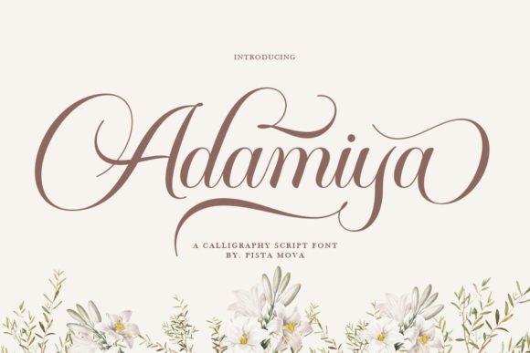 Adamiya: Elevating Designs with Elegant Handwritten Typography
