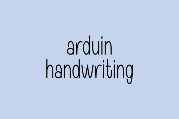 Arduin: A Handwritten Font for Whimsical Branding