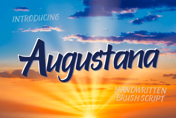 Augustana: A Sweet Handwritten Font for Romantic Design Projects