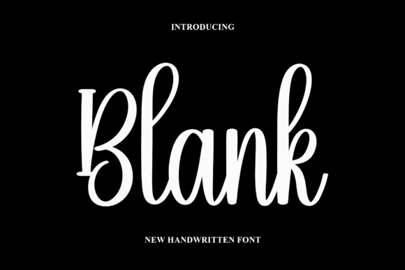 Blank: The Handwritten Font for Friendly Branding