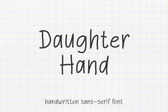Daughter Hand: The Minimalist Font for Authentic Design