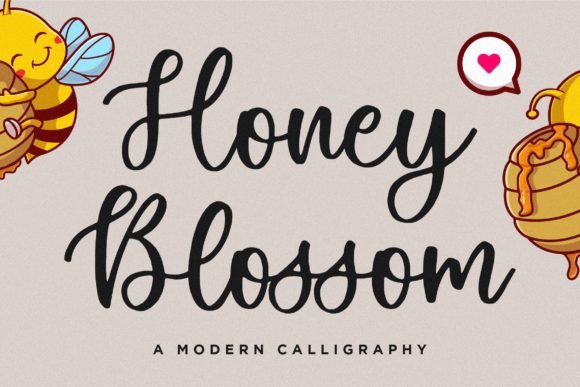 Honey Blossom: The Modern Calligraphy Font for Authentic Design