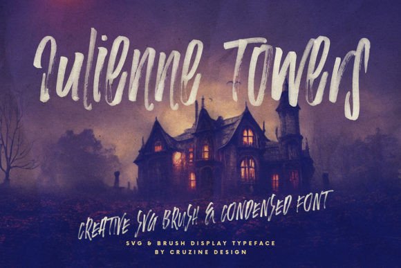 Julienne Towers: A Bold Brush Font for Dynamic Design