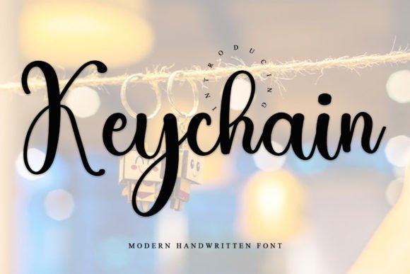 Keychain: Elevate Your Designs with Elegant Handwritten Typography