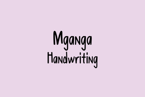 Mganga: A Handwritten Font for Authentic Design