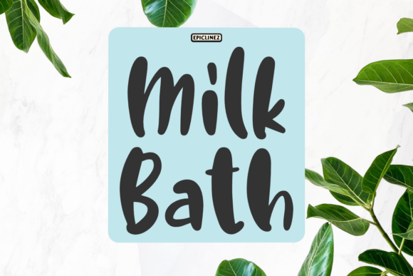 Milk Bath Font: A Friendly Handwritten Design Asset
