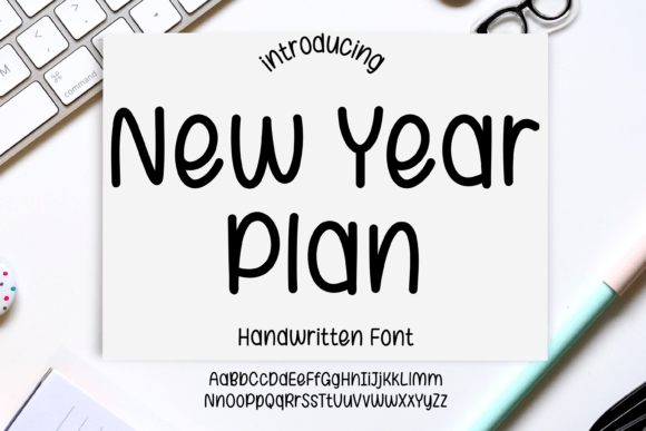 New Year Plan: A Handwritten Font for Creative Projects