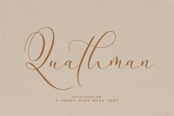 Quathman: Elevating Design with Handwritten Elegance
