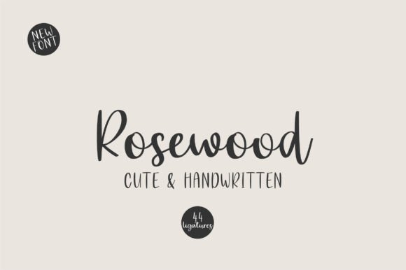 Rosewood: A Font for Creative & Romantic Design
