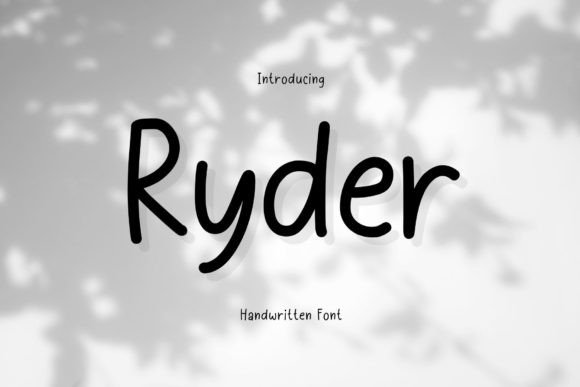 Ryder: A Handwritten Font for Authentic Design