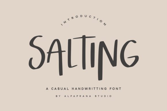 Salting: A Modern Handwritten Font for Creative Design