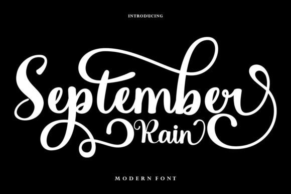 September Rain: The Elegant Handwritten Font for Modern Design