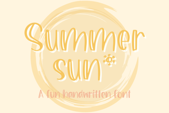 Summer Sun: A Handwritten Font for Creative Design