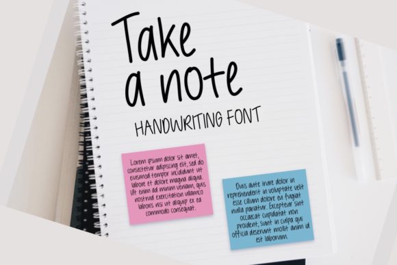 Take a Note: A Handwritten Font for Authentic Design