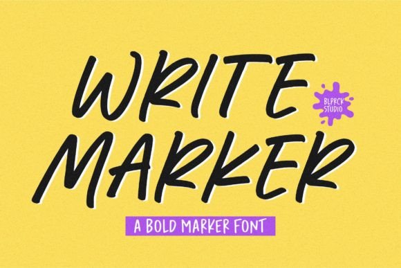 Write Marker: The Handwritten Font for Modern Design