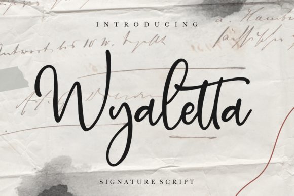 Wyaletta: The Classic Handwritten Font for Elegant Design